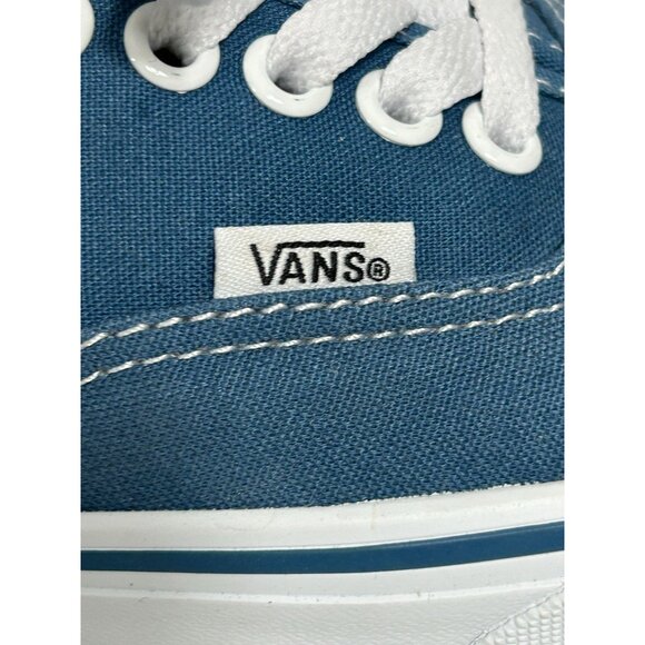 Vans Unisex Authentic Skate Canvas Lace Sneakers in Navy - (M7.0/W8.5) - Picture 4 of 8
